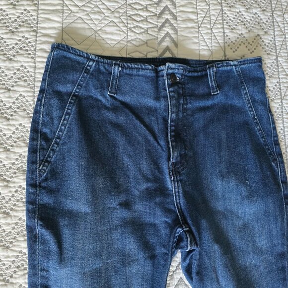 We The Free Level Up Slit Slim Jeans Country Blue Wash Size 28 Inseam 32 NWOT - Picture 7 of 10